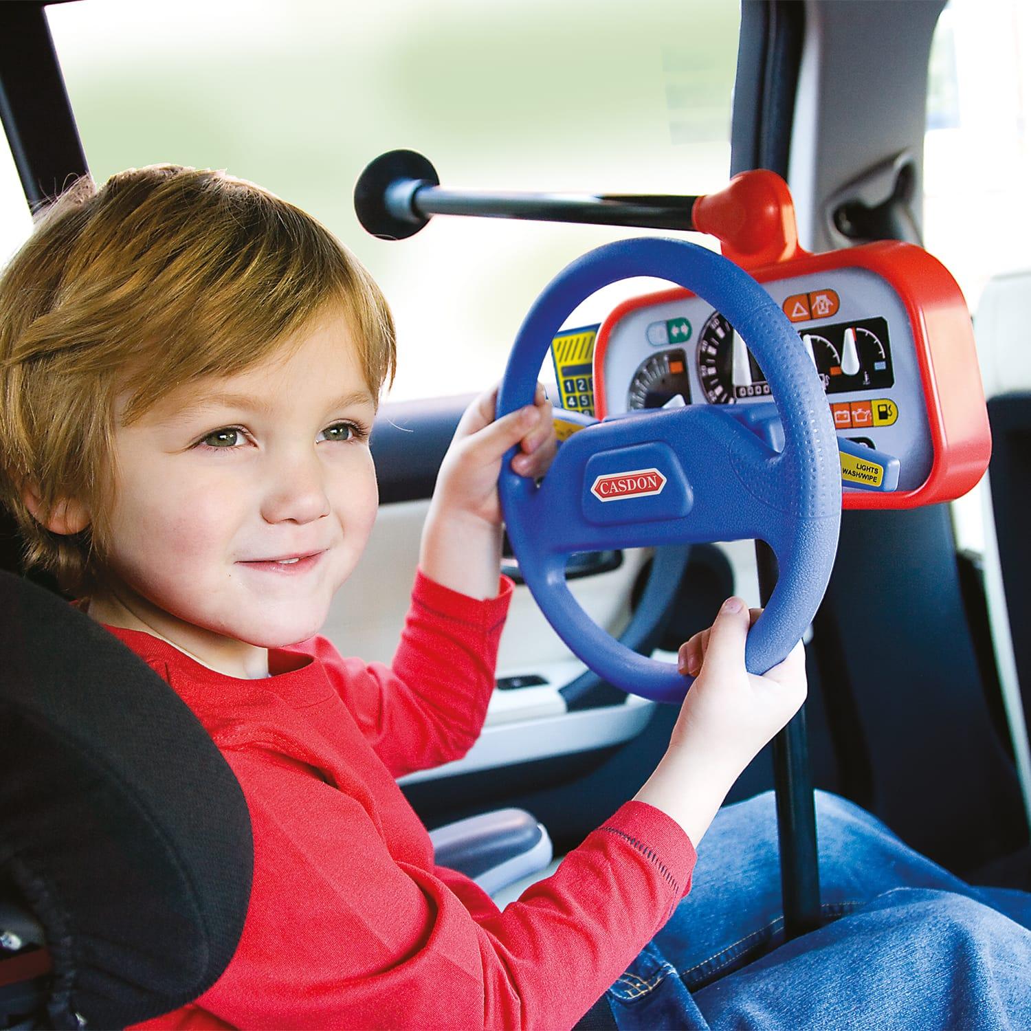 electronic toy dashboard with steering wheel