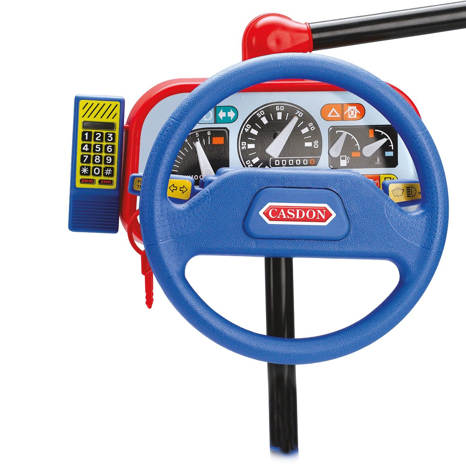 electronic toy dashboard with steering wheel