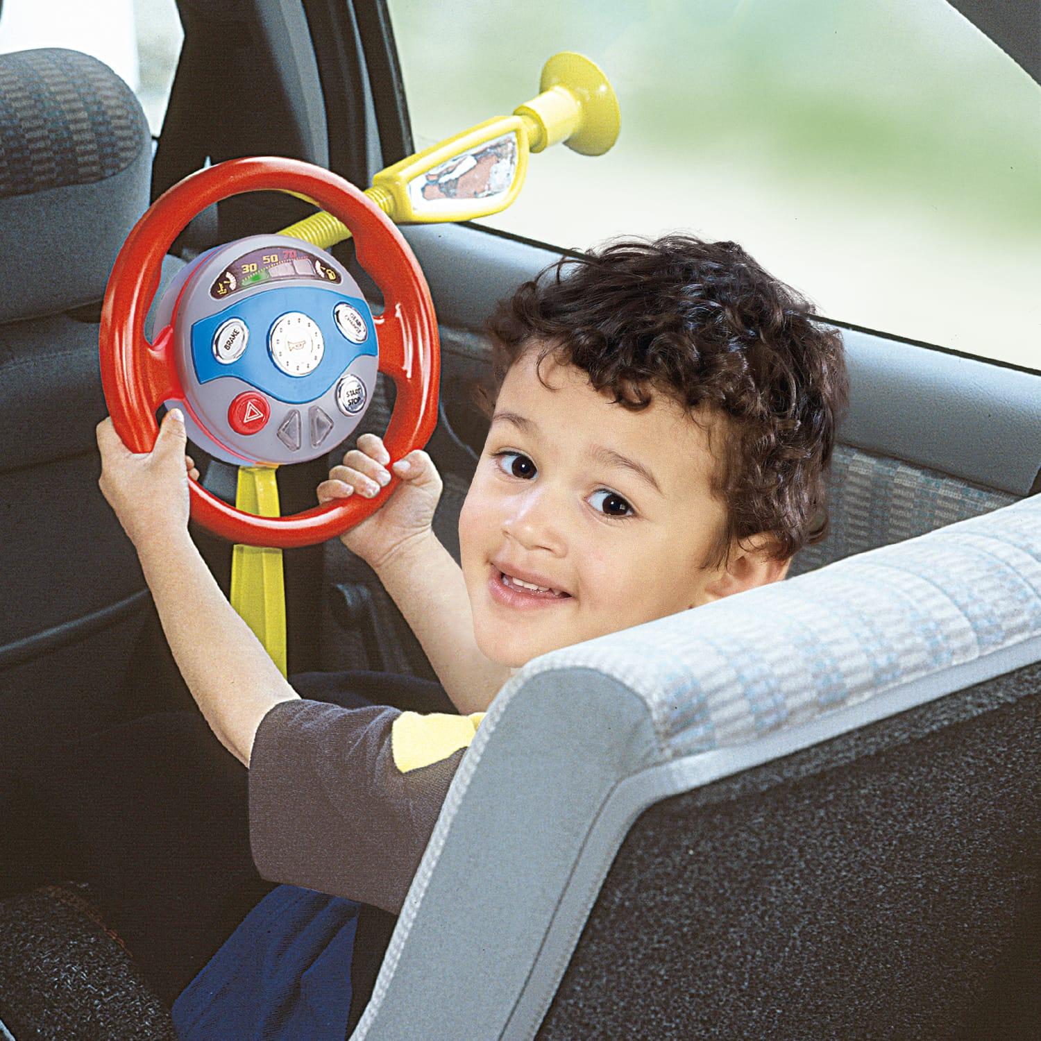 electronic toy dashboard with steering wheel