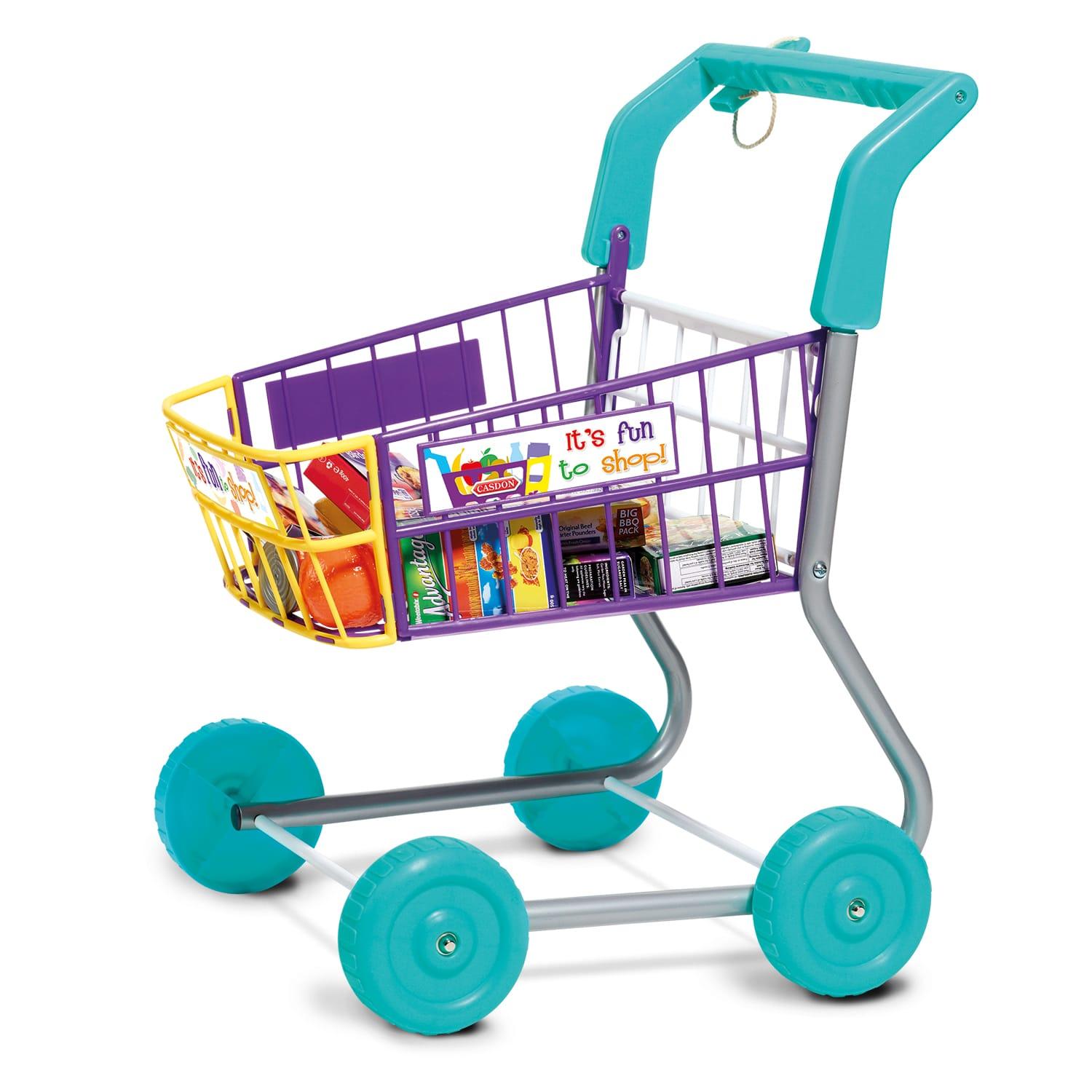 casdon shopping basket with food