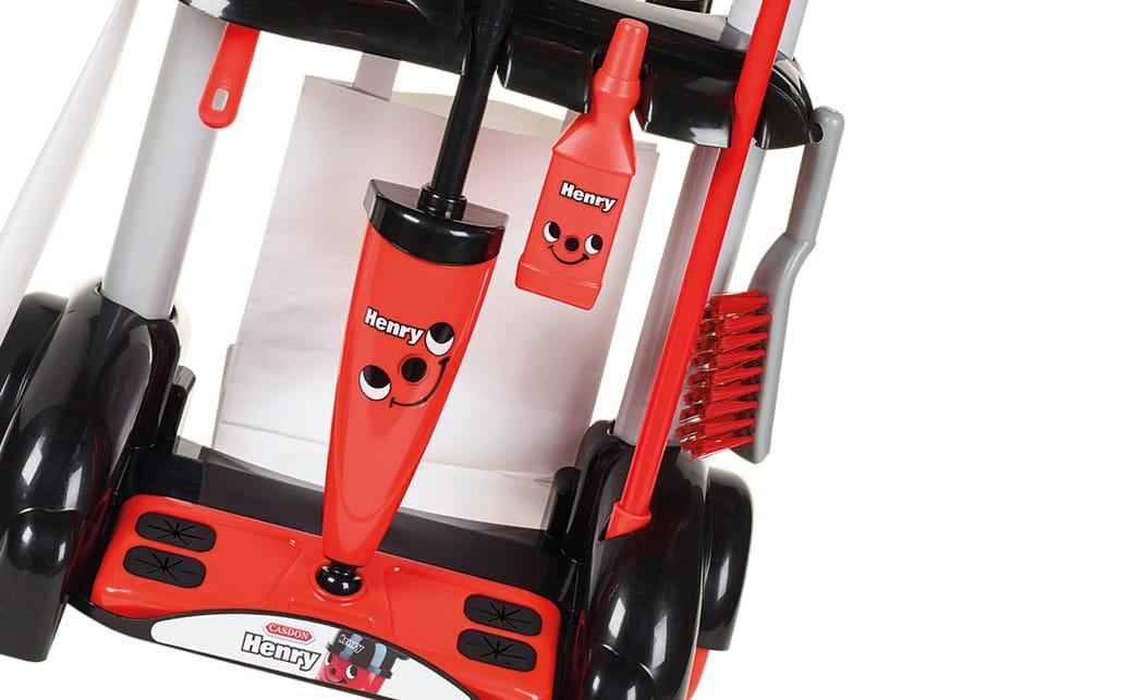 Red Casdon 630 Henry Cleaning Trolley