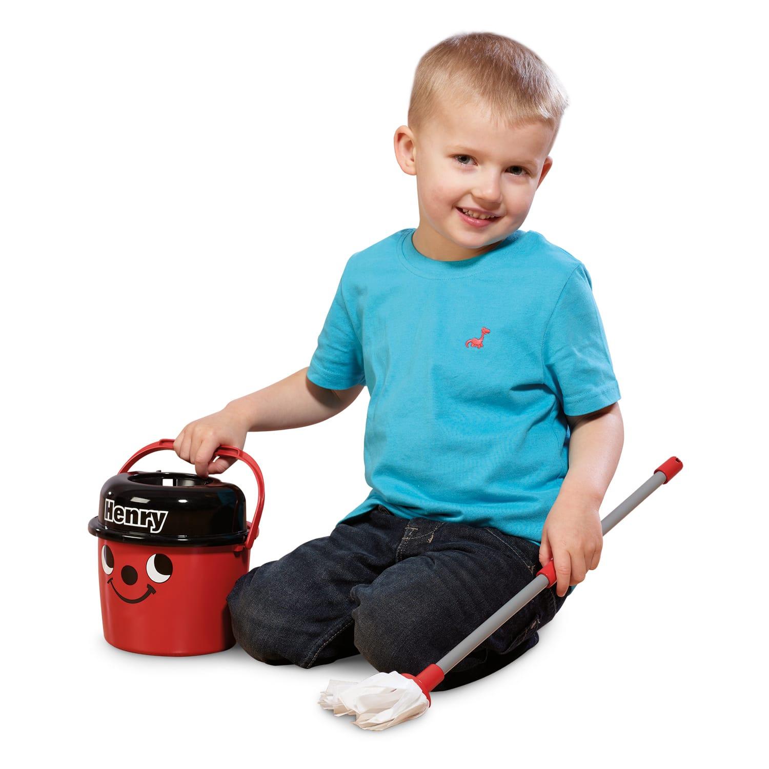 Casdon HETTY MOP & BUCKET Pretend Household Cleaning Play Pre-School Toy BNIP 
