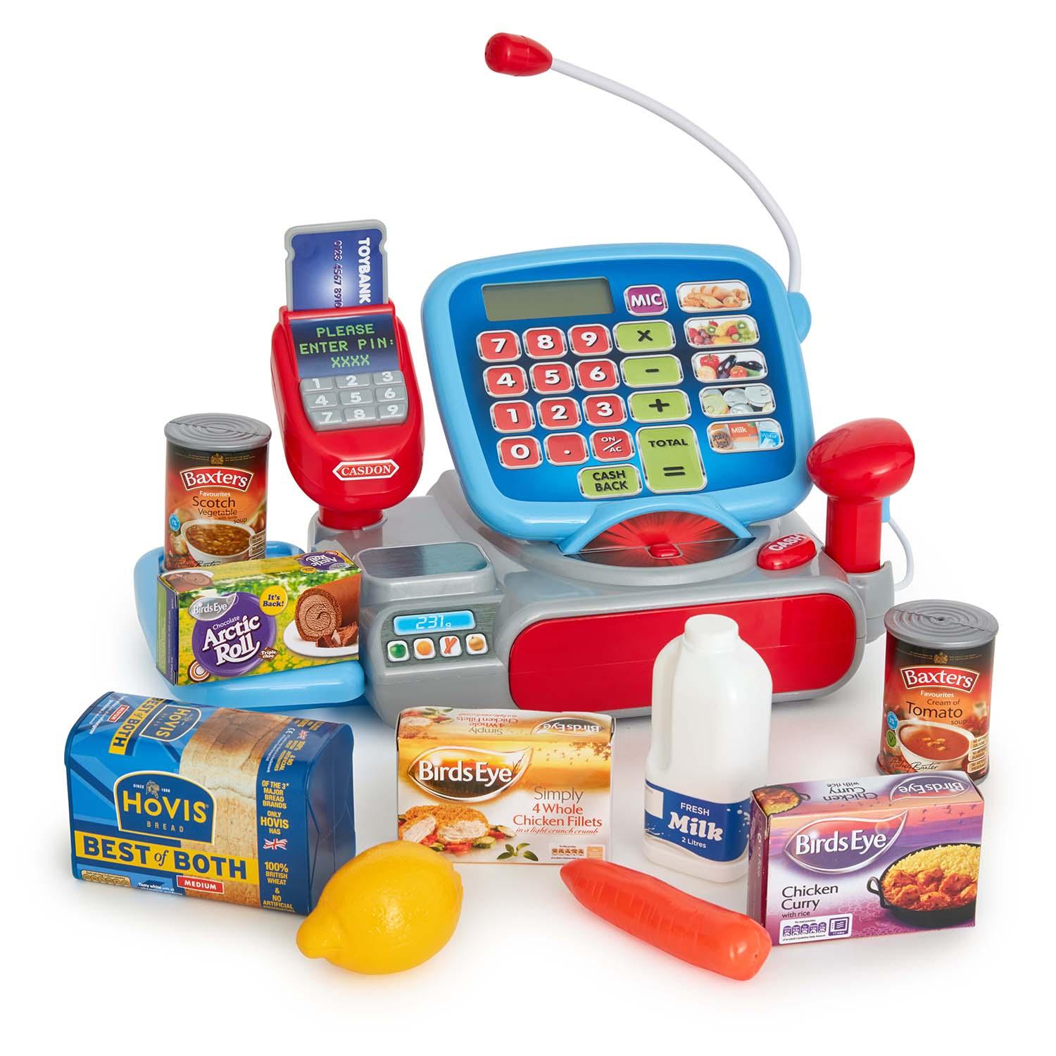 Casdon SUPERMARKET TILL Cash Register Shop Role Play Pretend Kids Toy/Gift BN 