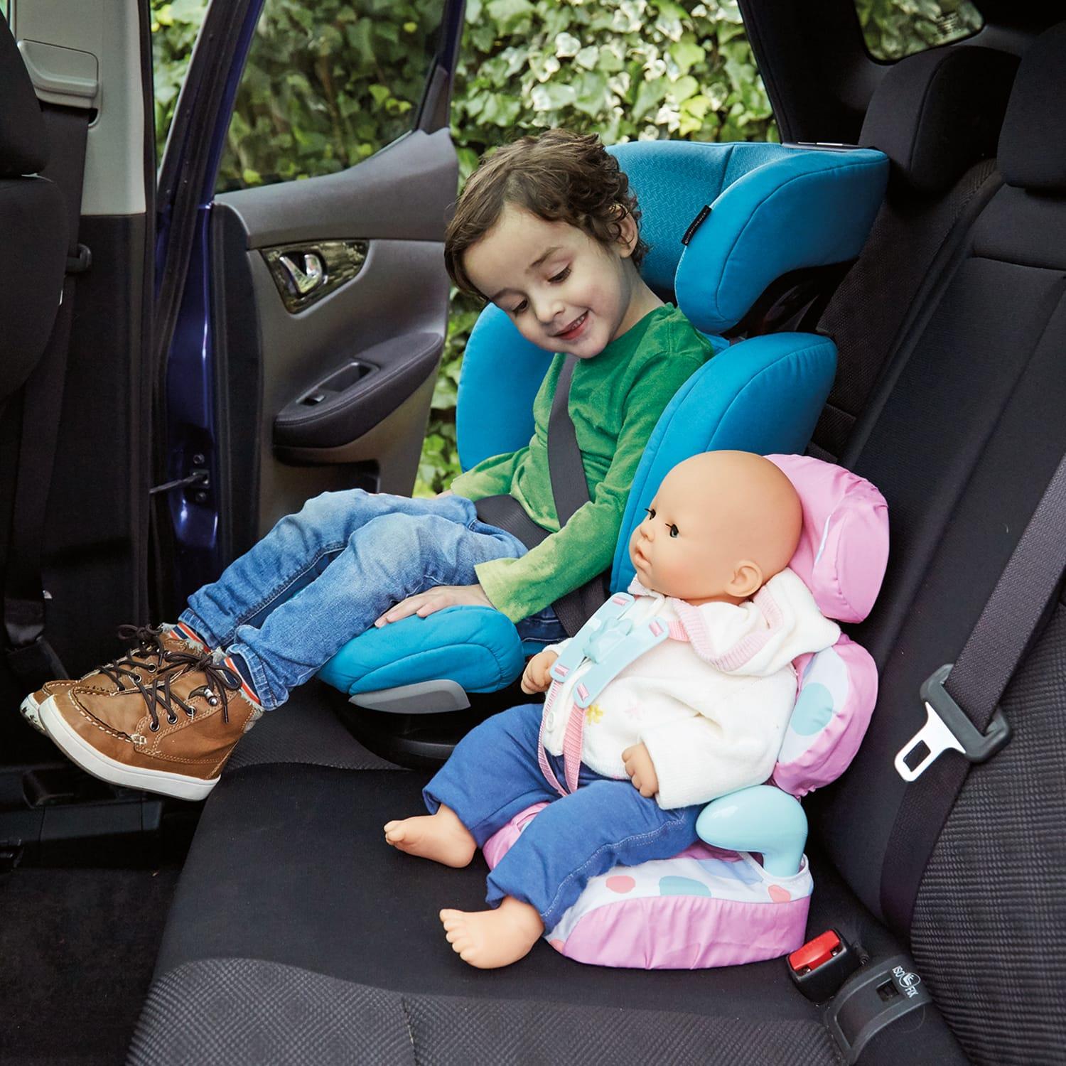 Doll Car Seat and Booster with Seatbelt for Dolls and Stuffed Animals B.. New 