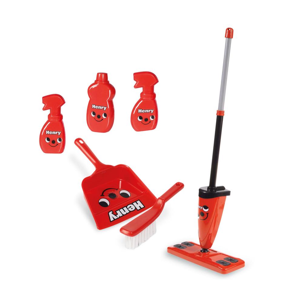 Casdon HENRY FLOOR CLEANING SET Pretend Household Cleaning Play BNIP 