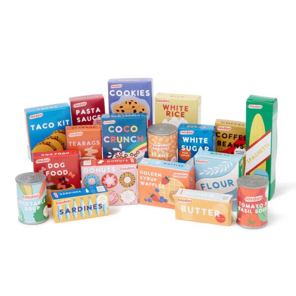 casdon shopping basket with food