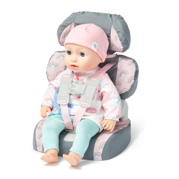 baby huggles car booster seat (grey)