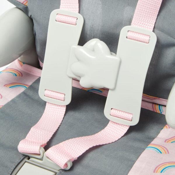 baby huggles car booster seat (grey)