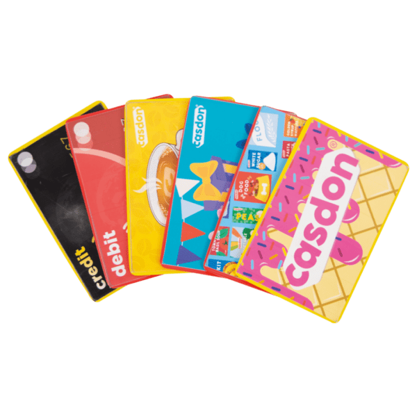casdon pretend play card set