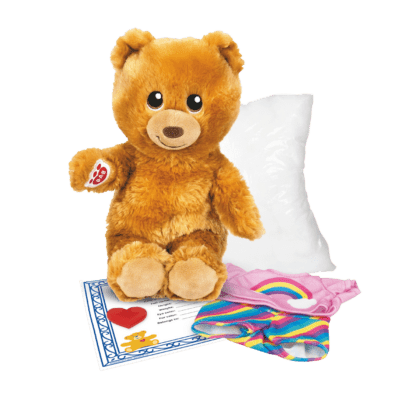Build-a-Bear Workshop furtastic bear and outfit pack (rainbow)