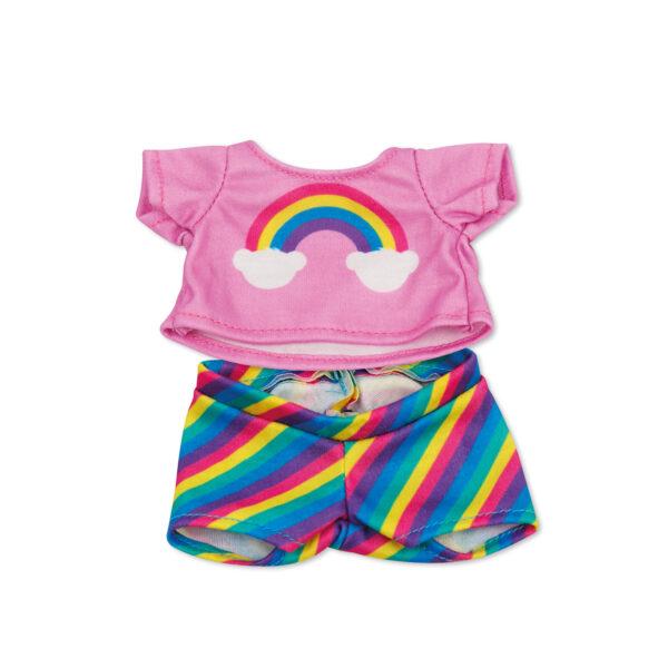 Build-a-Bear Workshop furtastic bear and outfit pack (rainbow)