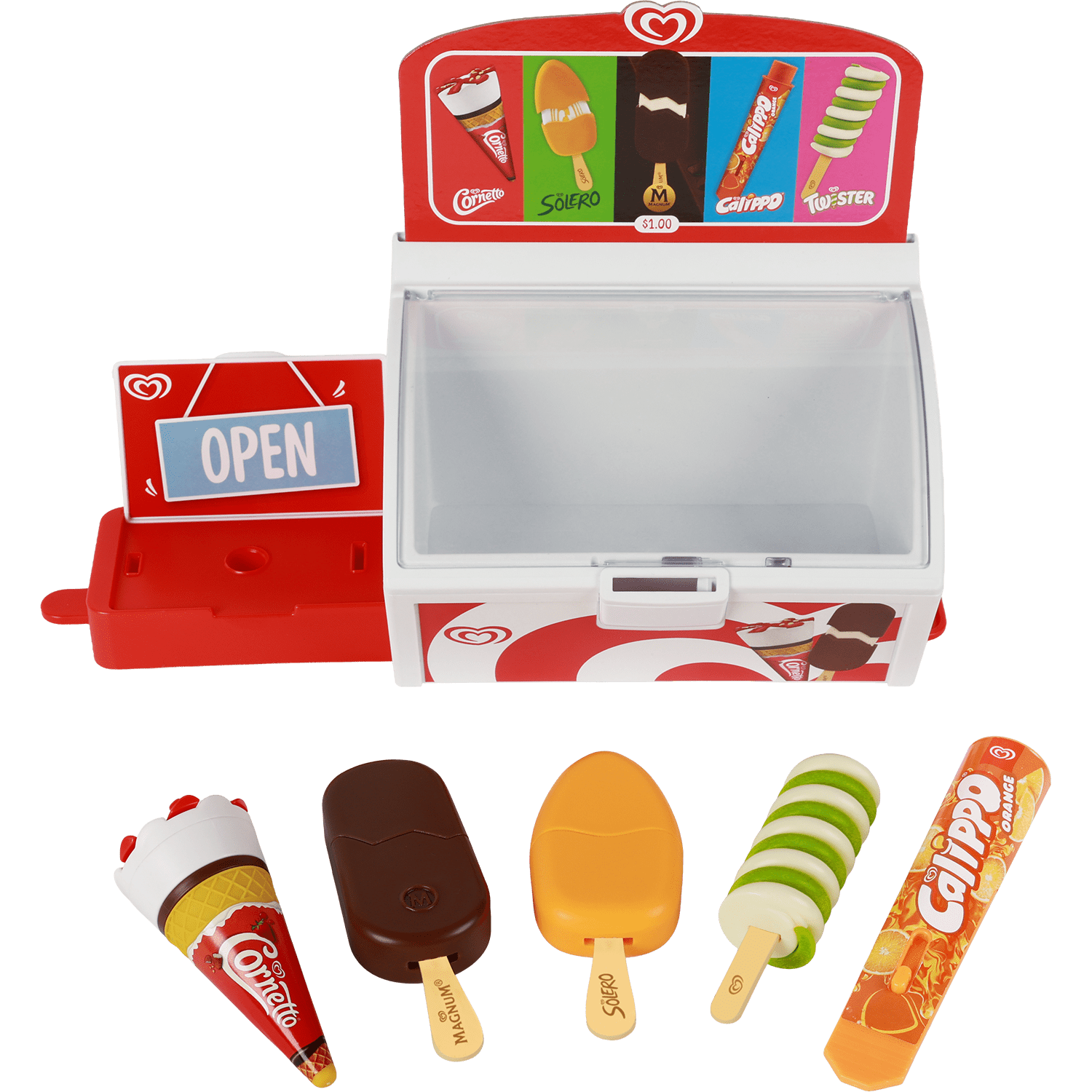 walls ice cream freezer playset