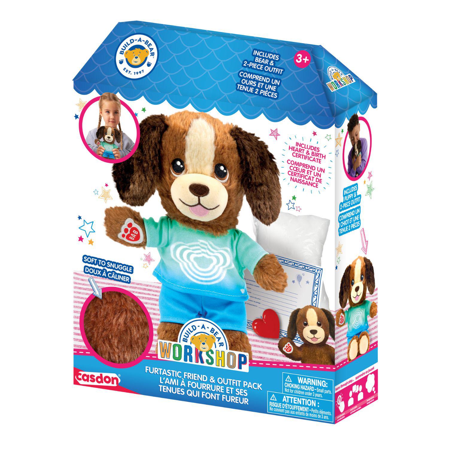 Build-a-Bear Workshop furtastic bear and outfit pack (puppy)
