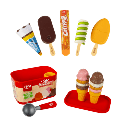 Walls Ice Cream Large Tub & 5 Ice Creams Toy